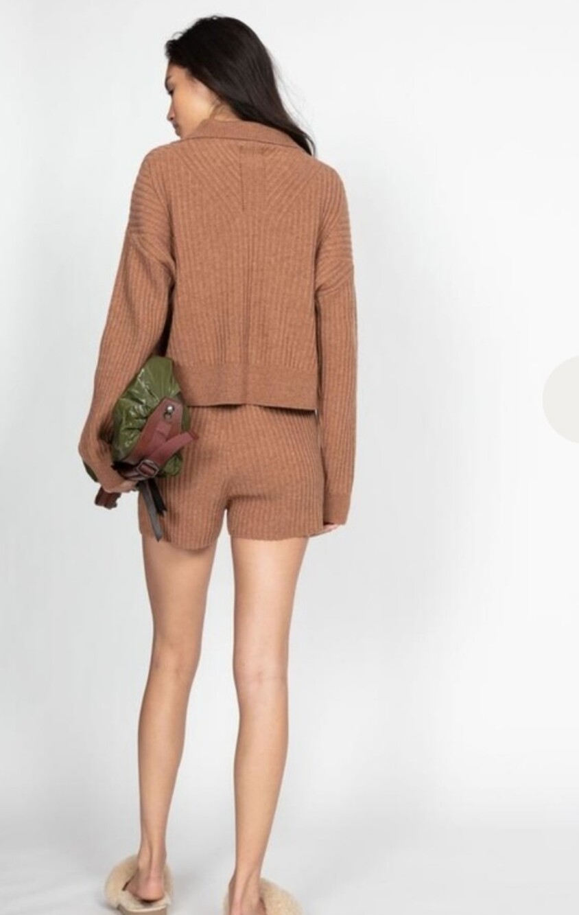 rag & bone Cropped Ribbed Collared Sweater - Picture 8 of 10